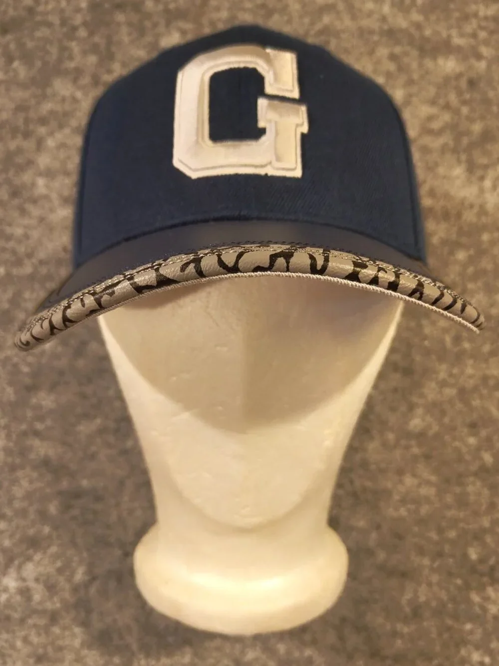 Mitchell & Ness Georgetown Hoyas Snapback Hat Navy “G” Logo